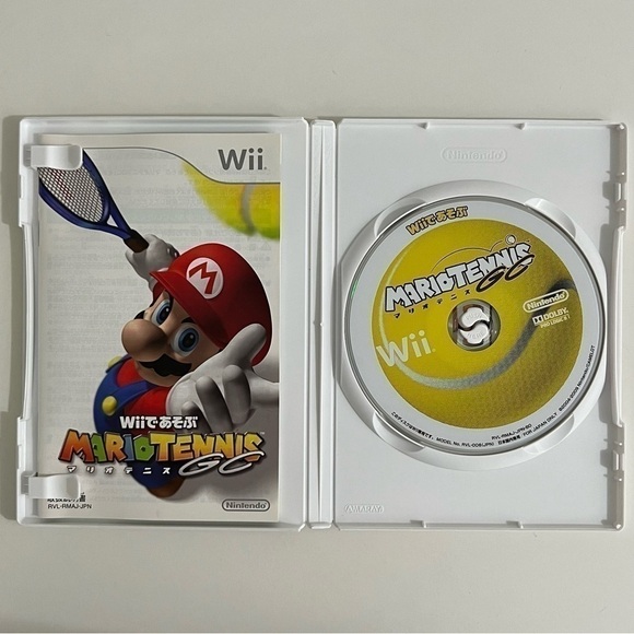 Mario Tennis (Nintendo Wii, 2009) CIB Japan Import Tested & Working - Picture 3 of 4